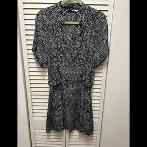 Diane von Furstenberg  black and white dress